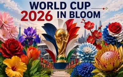 2026 年ワールドカップの装飾アイデア: 国の花からインスピレーションを得た巨大な紙の花